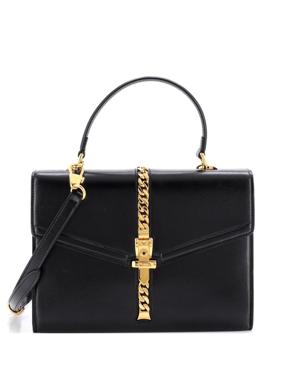 Gucci Sylvie Top Handle Bag Leather #370836G16B